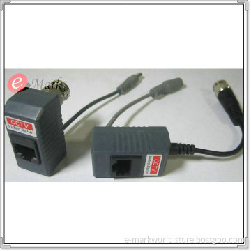 One Channel Passive Video Balun, with Power DC 12V
